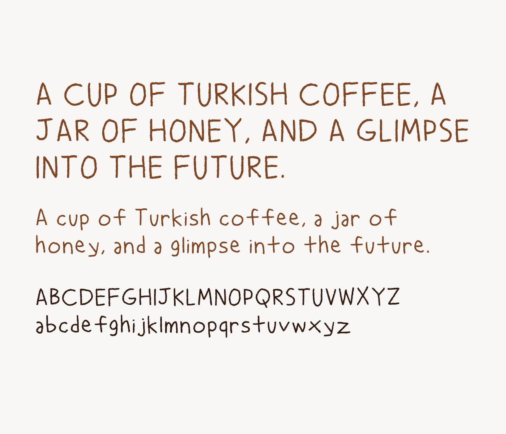 Bishinky font for Dr. Honeybrew