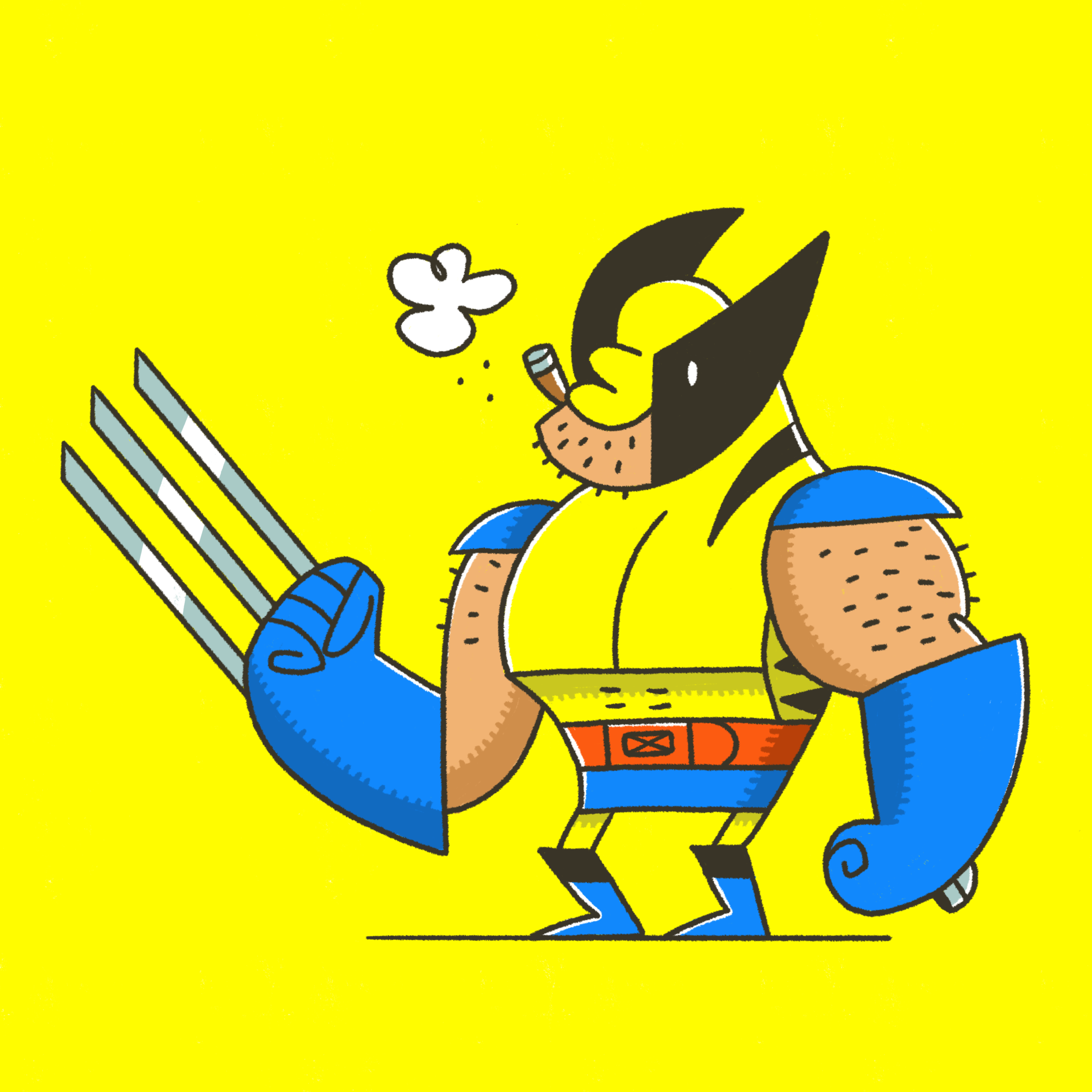 Classic Blue Wolvie
